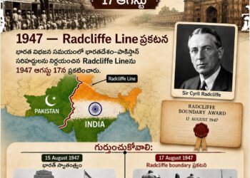 17 August 1947 Radcliffe Line announcement during India Pakistan Partition